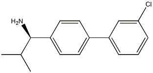 (1R)-1-[4-(3-CHLOROPHENYL)PHENYL]-2-METHYLPROPYLAMINE Struktur