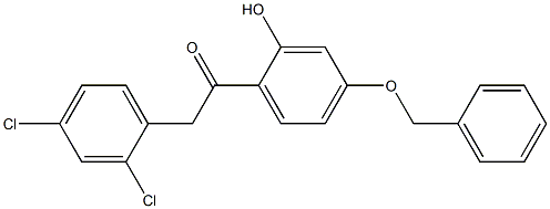 1-(4-(BENZYLOXY)-2-HYDROXYPHENYL)-2-(2,4-DICHLOROPHENYL)ETHANONE Struktur