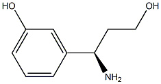 (R)-3-(1-AMINO-3-HYDROXY-PROPYL)-PHENOL Struktur