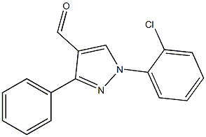 1-(2-CHLOROPHENYL)-3-PHENYL-1H-PYRAZOLE-4-CARBALDEHYDE Struktur