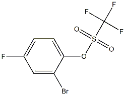 2-BROMO-4-FLUOROPHENYL TRIFLUOROMETHANESULFONATE Struktur