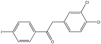 2-(3,4-DICHLOROPHENYL)-4'-IODOACETOPHENONE Struktur