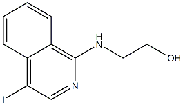 1-(2-HYDROXYETHYL)AMINO-4-IODOISOQUINOLINE Struktur