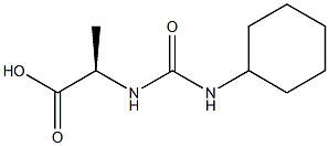 (2R)-2-[[(CYCLOHEXYLAMINO)CARBONYL]AMINO]PROPANOIC ACID Struktur