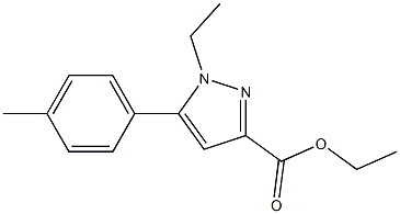 ETHYL 1-ETHYL-5-P-TOLYL-1H-PYRAZOLE-3-CARBOXYLATE Struktur