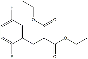 DIETHYL 2,5-DIFLUOROBENZYLMALONATE Struktur