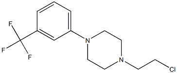 1-(2-CHLOROETHYL)-4-[3-(TRIFLUOROMETHYL)PHENYL]PIPERAZINE Struktur