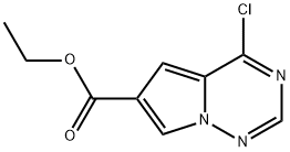 ETHYL 4-CHLOROPYRROLO[1,2-F][1,2,4]TRIAZINE-6-CARBOXYLATE Struktur