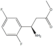 METHYL (3R)-3-AMINO-3-(2,5-DIFLUOROPHENYL)PROPANOATE Struktur