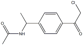 N-[1-[4-(2-CHLOROACETYL)PHENYL]ETHYL]ACETAMIDE Struktur