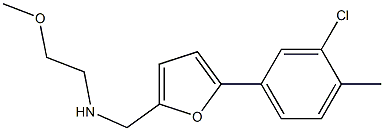 N-((5-(3-CHLORO-4-METHYLPHENYL)-2-FURYL)METHYL)-2-METHOXYETHANAMINE Struktur