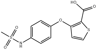 3-(4-[(METHYLSULFONYL)AMINO]PHENOXY)-2-THIOPHENECARBOXYLIC ACID Struktur