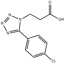 3-[5-(4-CHLORO-PHENYL)-TETRAZOL-1-YL]-PROPIONIC ACID Struktur