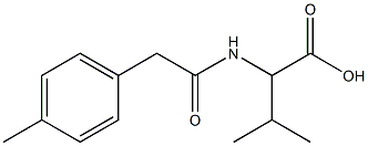 3-METHYL-2-[[(4-METHYLPHENYL)ACETYL]AMINO]BUTANOIC ACID Struktur