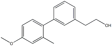 3-(4-METHOXY-2-METHYLPHENYL)PHENETHYL ALCOHOL Struktur