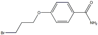 4-(3-BROMO-PROPOXY)-BENZAMIDE Struktur