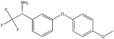 (1R)-2,2,2-TRIFLUORO-1-[3-(4-METHOXYPHENOXY)PHENYL]ETHYLAMINE Struktur