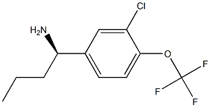 (1R)-1-[3-CHLORO-4-(TRIFLUOROMETHOXY)PHENYL]BUTYLAMINE Struktur