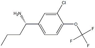 (1S)-1-[3-CHLORO-4-(TRIFLUOROMETHOXY)PHENYL]BUTYLAMINE Struktur