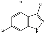 3,4,6-TRICHLORO-(1H)INDAZOLE Struktur