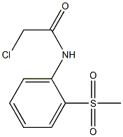 2-CHLORO-N-[2-(METHYLSULFONYL)PHENYL]ACETAMIDE Struktur