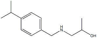 1-((4-ISOPROPYLBENZYL)AMINO)PROPAN-2-OL Struktur