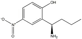 2-((1R)-1-AMINOBUTYL)-4-NITROPHENOL Struktur