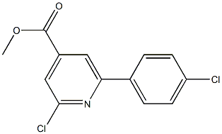 METHYL 2-CHLORO-6-(4-CHLOROPHENYL)PYRIDINE-4-CARBOXYLATE Struktur