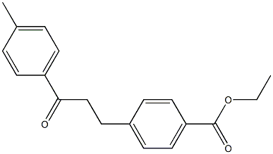 3-(4-CARBOETHOXYPHENYL)-4'-METHYLPROPIOPHENONE Struktur