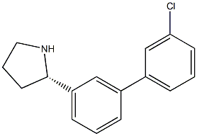 (2S)-2-[3-(3-CHLOROPHENYL)PHENYL]PYRROLIDINE Struktur