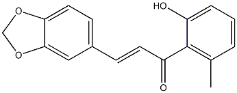 2'-HYDROXY-6'-METHYL-3,4-METHYLENEDIOXY CHALCONE Struktur