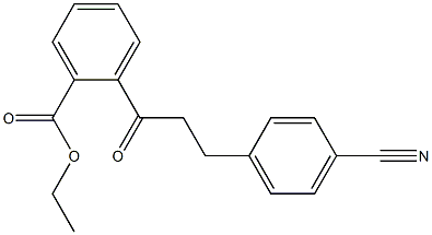 2'-CARBOETHOXY-3-(4-CYANOPHENYL)PROPIOPHENONE Struktur