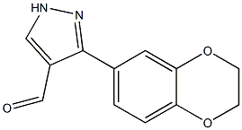 3-(2,3-DIHYDRO-1,4-BENZODIOXIN-6-YL)-1H-PYRAZOLE-4-CARBALDEHYDE Struktur