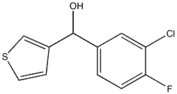 3-CHLORO-4-FLUOROPHENYL-(3-THIENYL)METHANOL Struktur