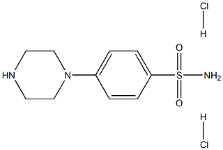 4-PIPERAZIN-1-YL-BENZENESULFONAMIDE, DIHYDROCHLORIDE Struktur