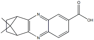 11,11-DIMETHYL-1,2,3,4-TETRAHYDRO-1,4-METHANOPHENAZINE-7-CARBOXYLIC ACID Struktur