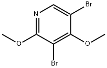 3,5-DIBROMO-2,4-DIMETHOXYPYRIDINE Struktur