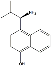 4-((1R)-1-AMINO-2-METHYLPROPYL)NAPHTHOL Struktur