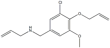 N-(4-(ALLYLOXY)-3-CHLORO-5-METHOXYBENZYL)PROP-2-EN-1-AMINE Struktur