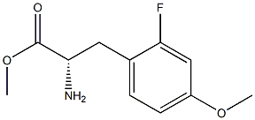 METHYL (2S)-2-AMINO-3-(2-FLUORO-4-METHOXYPHENYL)PROPANOATE Struktur