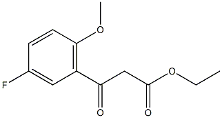 ETHYL (3-FLUORO-6-METHOXYBENZOYL)ACETATE Struktur