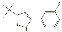 5-(3-CHLOROPHENYL)-3-(TRIFLUOROMETHYL)PYRAZOLE Struktur