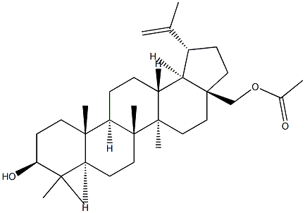 LUP-20(29)-EN-3,28-DIOL, 28-ACETATE, (3B) Struktur