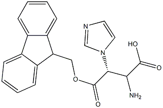 FMOC-BETA-IMIDAZOLYL-D-ALA Struktur