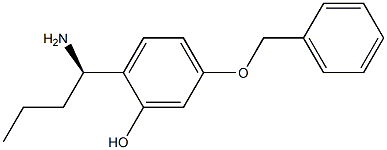 2-((1R)-1-AMINOBUTYL)-5-(PHENYLMETHOXY)PHENOL Struktur