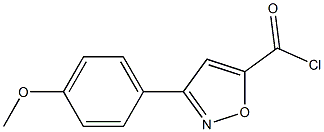 3-(4-METHOXYPHENYL)ISOXAZOLE-5-CARBONYL CHLORIDE Struktur