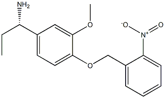 (1S)-1-(3-METHOXY-4-[(2-NITROPHENYL)METHOXY]PHENYL)PROPYLAMINE Struktur