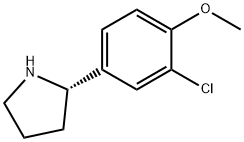 4-((2S)PYRROLIDIN-2-YL)-2-CHLORO-1-METHOXYBENZENE Struktur