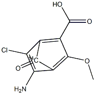 2-METHOXY-4-AMINO-5-CHLOROBENZOIC ACID, [CARBONYL-14C]- Struktur