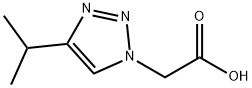 (4-ISOPROPYL-[1,2,3]TRIAZOL-1-YL)-ACETIC ACID Struktur